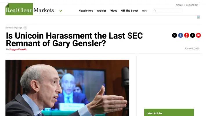Is Unicoin Harassment the Last SEC Remnant of Gary Gensler?